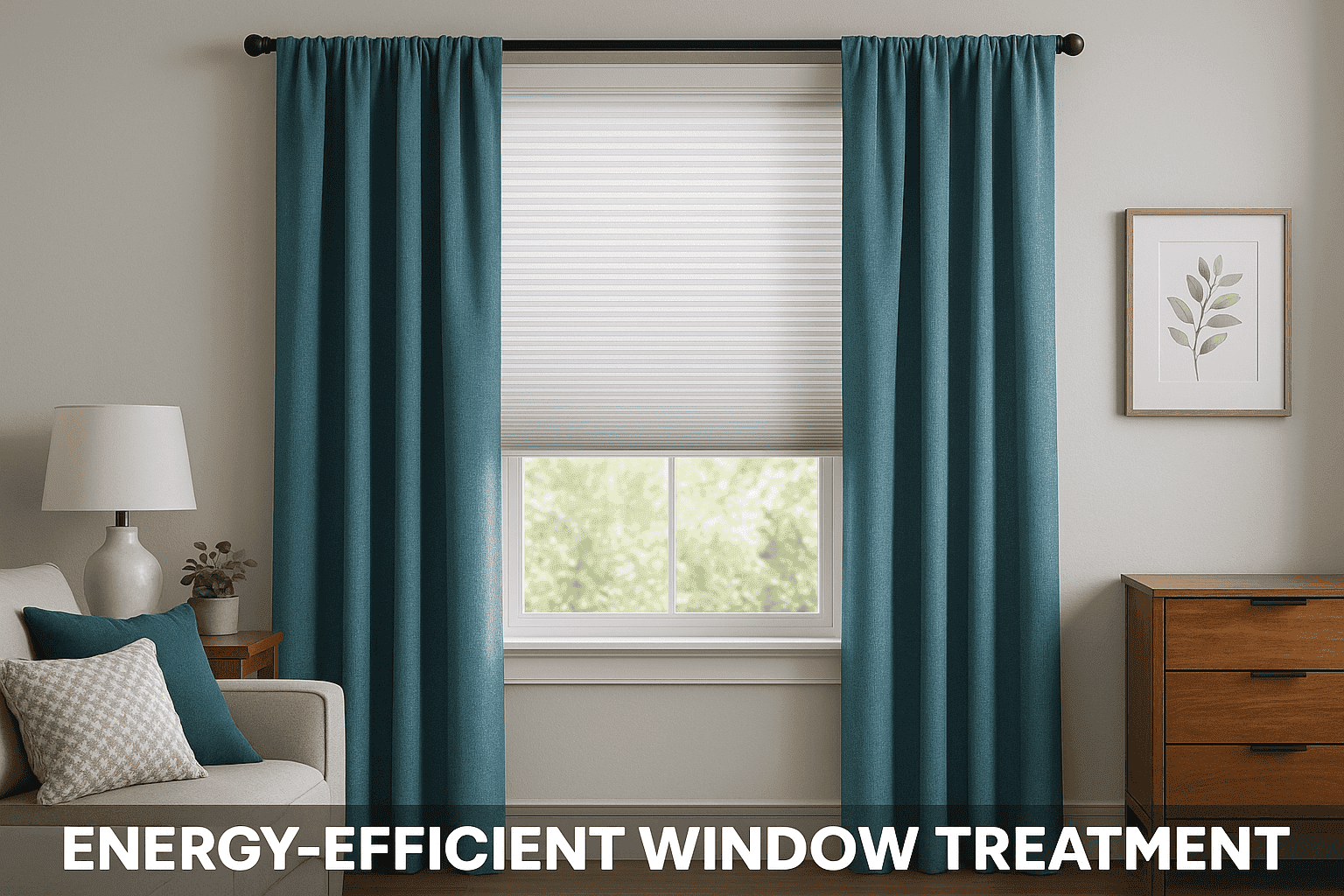 Energy efficient window treatments - solar shades