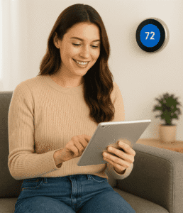 how smart thermostats save money in apartments - energy saving thermostat