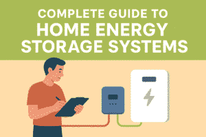 solar battery storage - residential energy storage