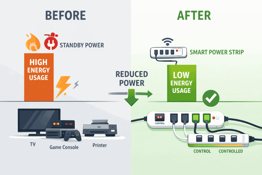 smart power strip for home - smart power strip energy savings - smart power strip energy savings